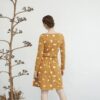 Vestido mostaza estampado Noa
