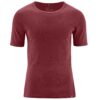 Camiseta manga corta hombre granate