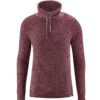 Jersey hombre de cuello alto color burdeos