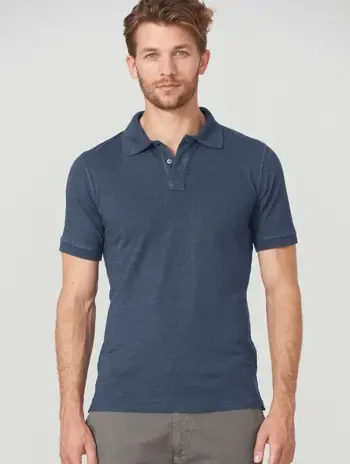Polo cáñamo algodón orgánico hombre