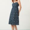 Vestido tirantes azul con estampado de libélulas