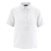 Camisa manga corte mujer blanca cáñamo
