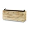 Jardinera madera rectangular 90x30