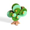 Árbol con flor estación primavera