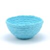 Cuenco de tela azul celeste