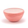 Cuenco de tela color coral