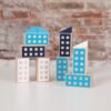 Juego de construir edificios de madera