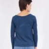 Espalda camiseta manga larga azul constelaciones