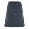 Falda de pana azul oscuro