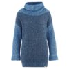 Jersey cuello tortuga azul