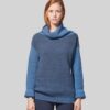 Jersey cuello tortuga moteado mujer