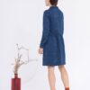 Vestido camisero estampado constelaciones espalda