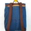 Espalda mochila reciclada vaquera
