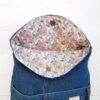Interior mochila reciclada vaquera con solapa