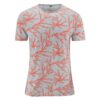 Camiseta de cáñamo estampado coral rojo - Imagen 3