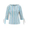 Blusa ecológica media manga azul