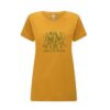 Camiseta feminista mostaza de algodón orgánico