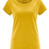 Camiseta manga corta mujer color mostaza