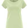 Camiseta manga corta mujer verde claro