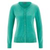Chaqueta de punto ligera mujer verde