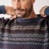 Cuello Jersey Jacquard hombre