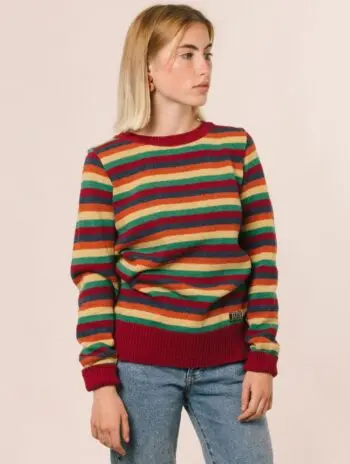 Jersey mujer original rayas rojo