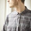 Camisa hombre a cuadros manga larga