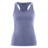 Camiseta yoga con tirantes lavanda frente