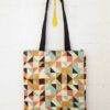 Bolso tote bag triángulos tela reciclada numon