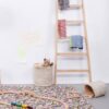 Alfombra colores rectangular en habitación niños