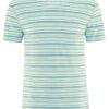 Camiseta rayas verde azul hombre