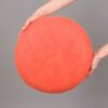 Puf de meditación color coral