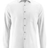 Camisa lisa hombre de cáñamo y algodón orgánico blanco