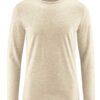 Camiseta hombre manga larga de algodón orgánico natural