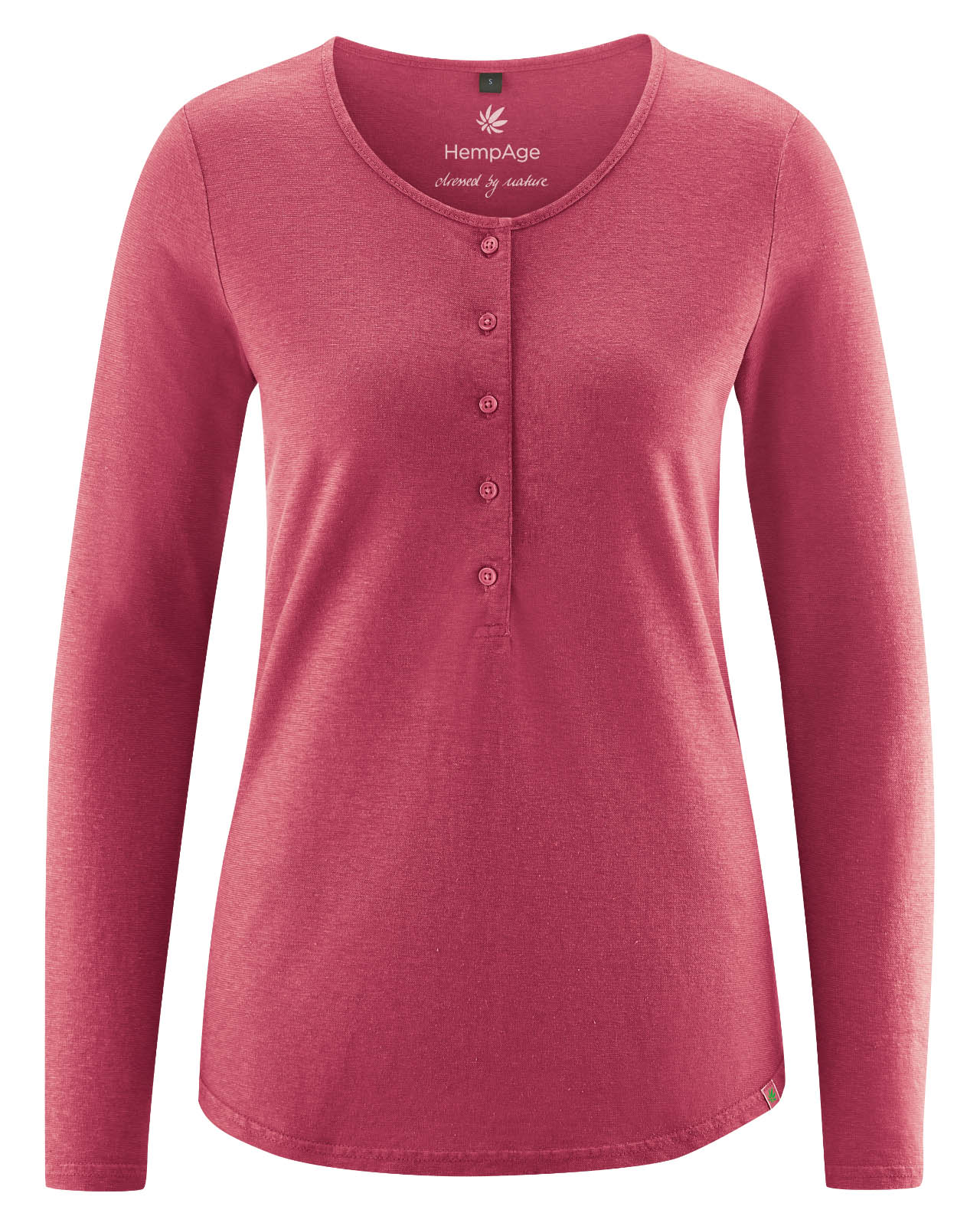 Camiseta manga larga mujer con botones 100% ecológica - Imagen 8