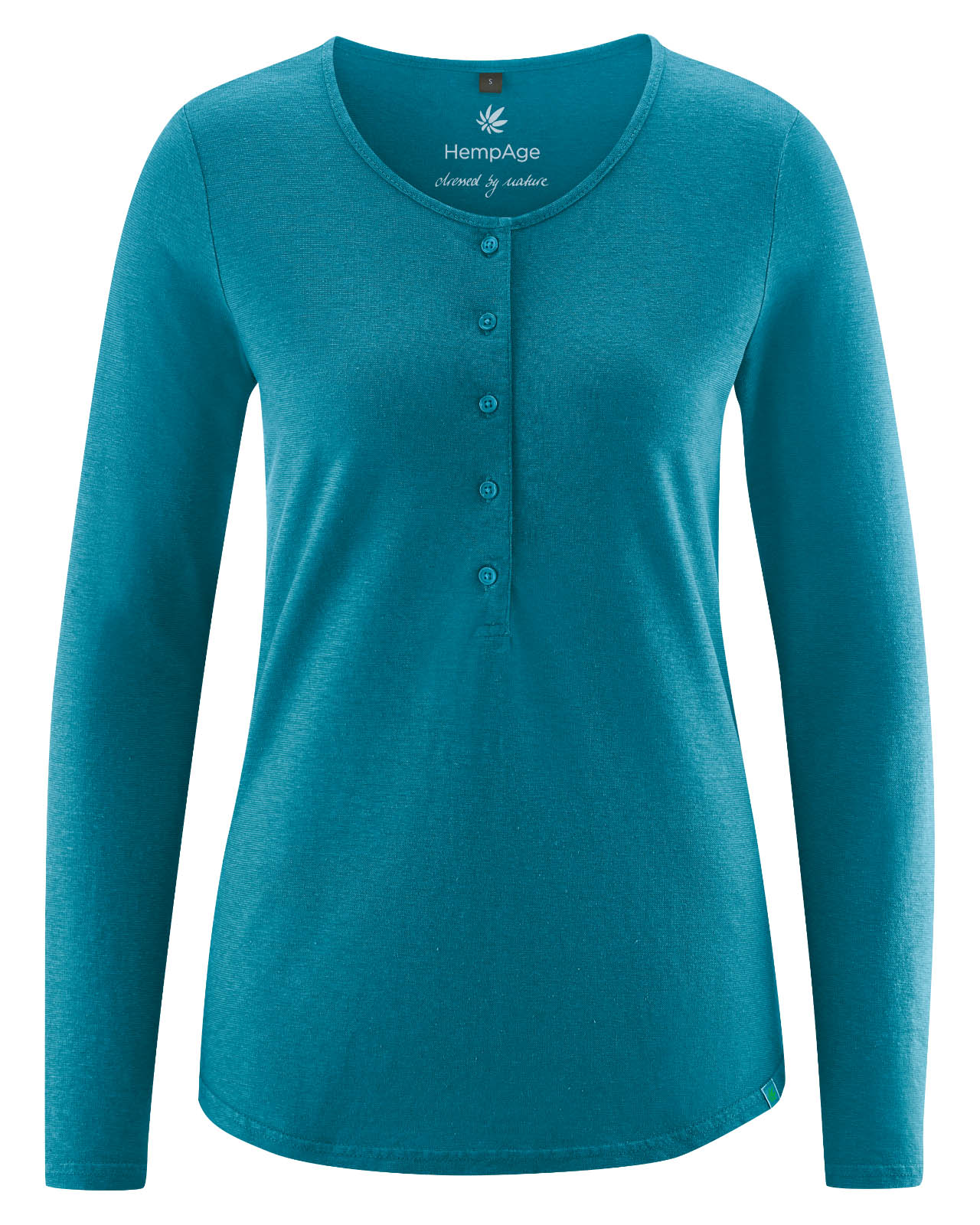 Camiseta manga larga mujer con botones 100% ecológica - Imagen 5