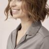 Cuello camisero pijama satén ecológico mujer