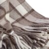Detalle manta cuadros de lana Ecológica