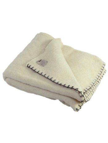 Edredón blanco de lana ecológica