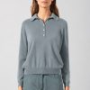 Jersey polo mujer de cáñamo y algodón ecológico