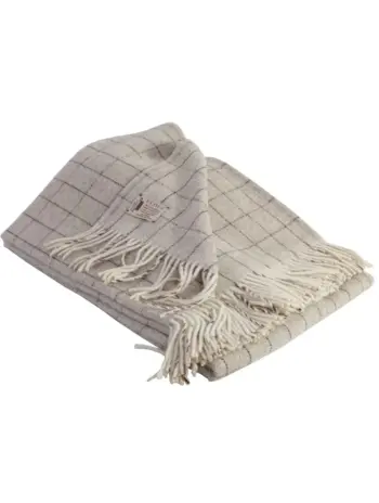 Mantas decorativas para cama gris de cuadros