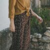 Pantalón culotte marrón ecológico