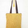 Bolso tote amarillo de tapicería vintage