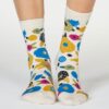 Calcetines de bambú mujer con flores