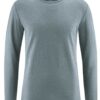 Camiseta lisa manga larga hombre gris
