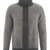Cardigan hombre de cáñamo y algodón reciclado antracita