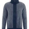 Cardigan hombre de cáñamo y algodón reciclado azul marino
