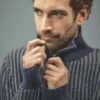 Detalle mangas cardigan hombre ecológico hempage