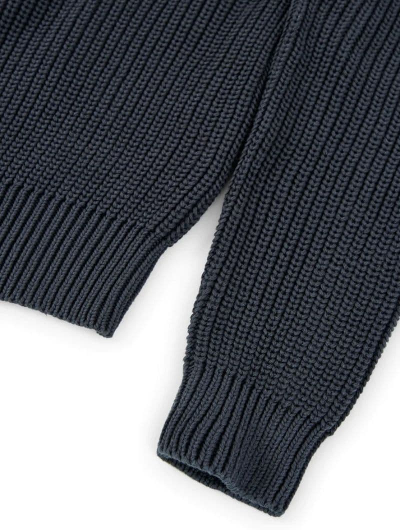 Jersey corto azul mujer de algodón ecológico - Imagen 6