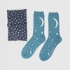 Saco térmico semillas y calcetines ecológicos para mujer